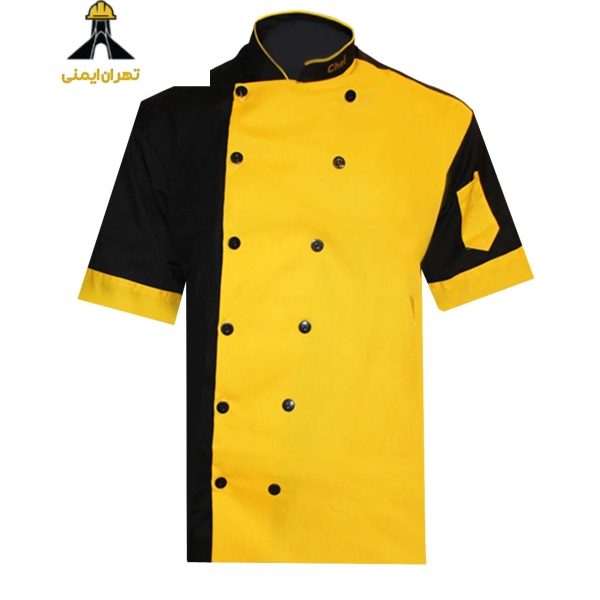 لباس کار مدل چف CHEF IGD رنگ زرد